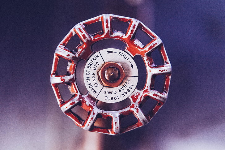 valve, wheel, pressure, metal