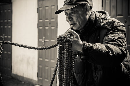 black and white, documentary, character, china, street, people, auction