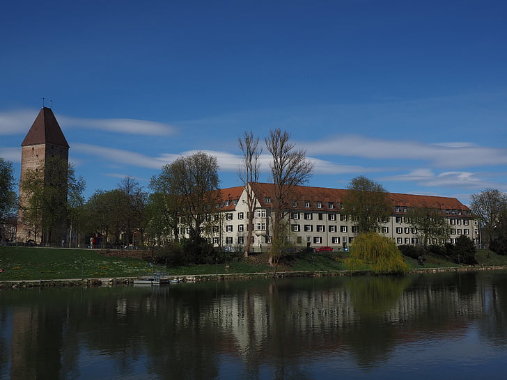 Goose tower, tornet, Ulm, Donau, floden, byggnad, arkitektur