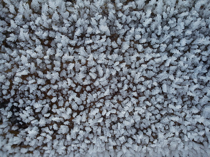ice, crystals, hoarfrost, eiskristalle, winter, cold, surface