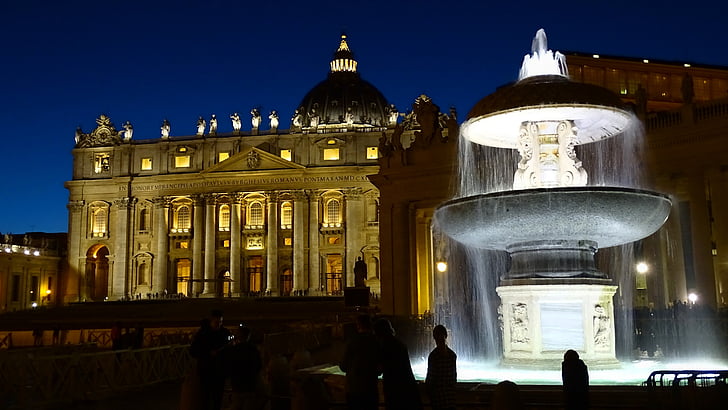 Italien, Rom, arkitektur, byggnad, Peterskyrkan, kristendomen, religion