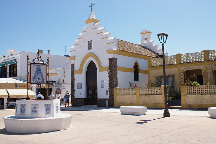 Virgen del carmen kápolna, kápolna, Plaza, San lucar de barrameda, Spanyolország