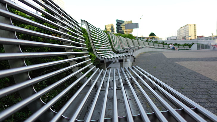 băng ghế dự bị, thành phố, Katowice, Street, không gian công cộng, khách hàng tiềm năng của, ghế dài