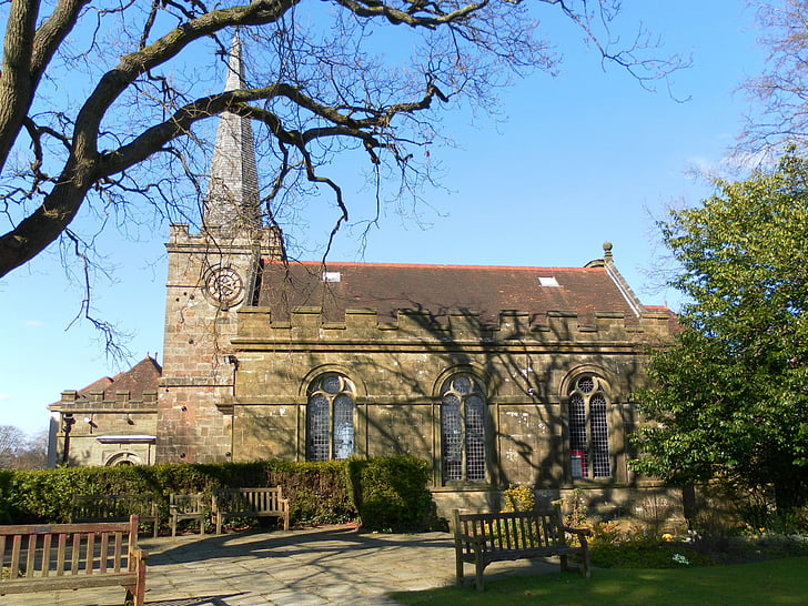 Църквата всех Светих, crowborough, Съсекс, религиозни, исторически, сграда, Англия