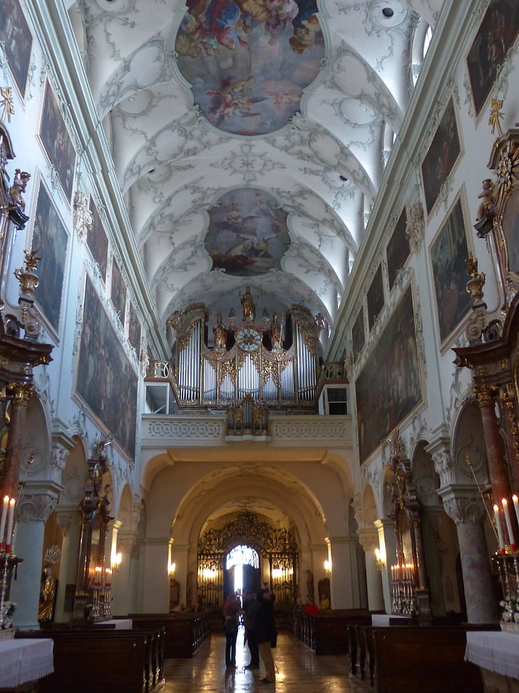 Collégiale av st peter, Salzburg, romersk-katolska, Kloster kyrka, stift st peter, Österrike