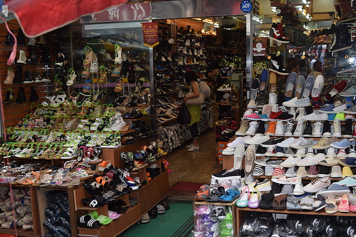 tradisjonelle markedet, sko, kjøpesenter, tøfler, Seouls namdaemun gate, Al grønn moon rock, løpesko