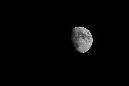 Луната, Лунен, нощ, небе, астрономия, пространство, лунната повърхност
