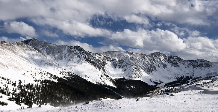 Colorado, col de Loveland, neige, Loveland, paysage, nature, Forest