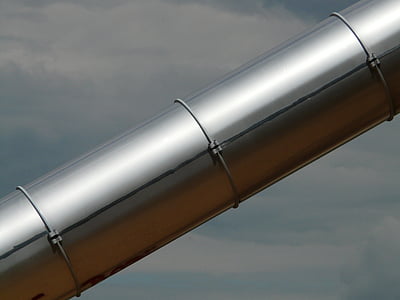 tube, metal, metal pipe, sky, iron, technology