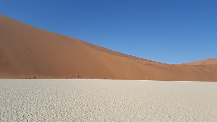 Namibia, Sossusvlei, Pustynia, piasek, Dune, ogromne, krajobraz