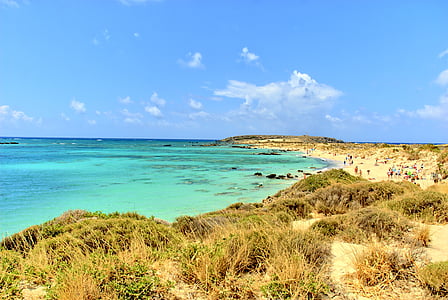 Grèce, Crète, Elafonisi, plage, le soleil, jours fériés, été