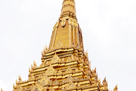 Thailand, Bangkok, templet, guld, Asia, Palace, byggnad