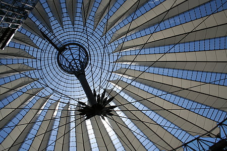 blå himmel, Berlin, arkitektur