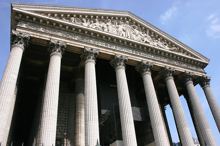 Madeleine, colunas, Igreja, Paris