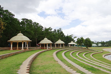 nghệ thuật sống, Trung tâm quốc tế, Open air theatre, tập yoga, tâm linh, Bangalore, Karnataka