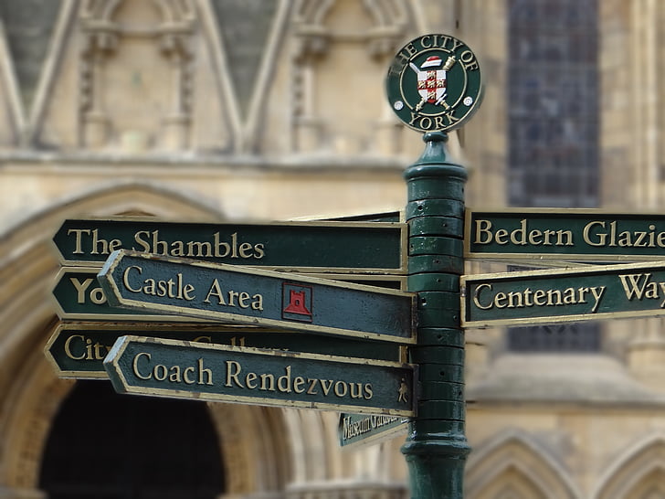 York, England, Minster, Directory, historisk, katedralen, gotisk stil