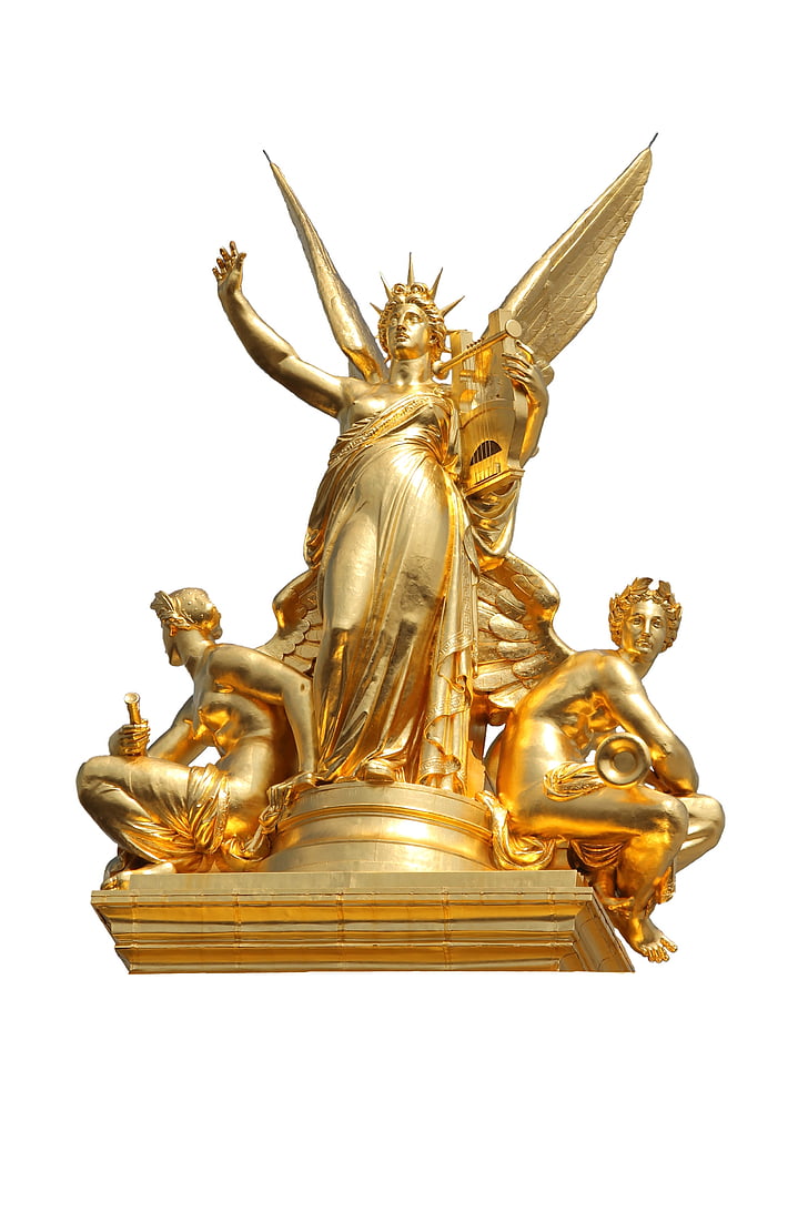zlaté sochy, mosaz, umění, kov, Vznešený, bronz, Nobelovy ceny