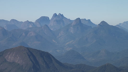 Teresópolis, hory, zelená, odpočinek, jízda, horolezectví, svátky