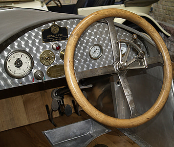 auto, steering wheel, classic, racing car, historically, mercedes benz, benz