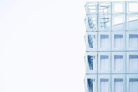 absztrakt, épület, homlokzat, üveg, minta, perspektíva, Windows