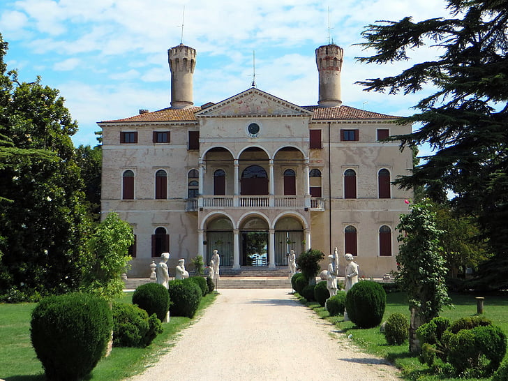 Italie, Veneto, Roncade, Château, vin, crus, Parc