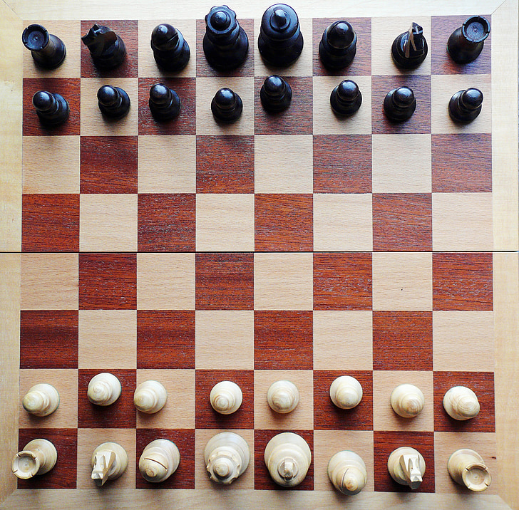 chess, chess board, chess pieces, checkmated, chess game, black, play