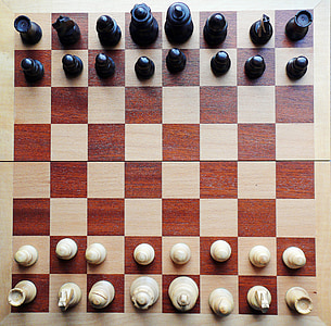 Schach, Schachbrett, Schachfiguren, Schachmatt, Schach-Spiel, Schwarz, spielen