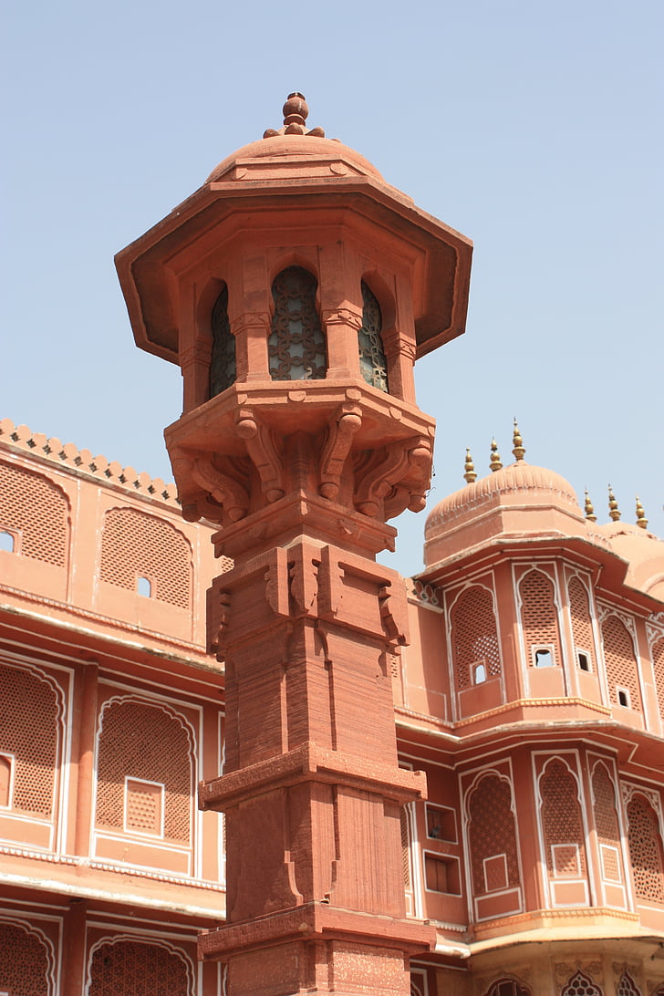 Jaipur, Indien, Rajasthan, arkitektur, City palace, rejse