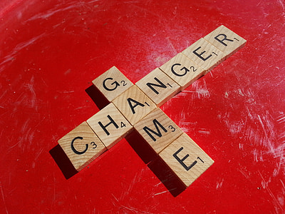 game, changer, scrabble, letters, words, red, tiles