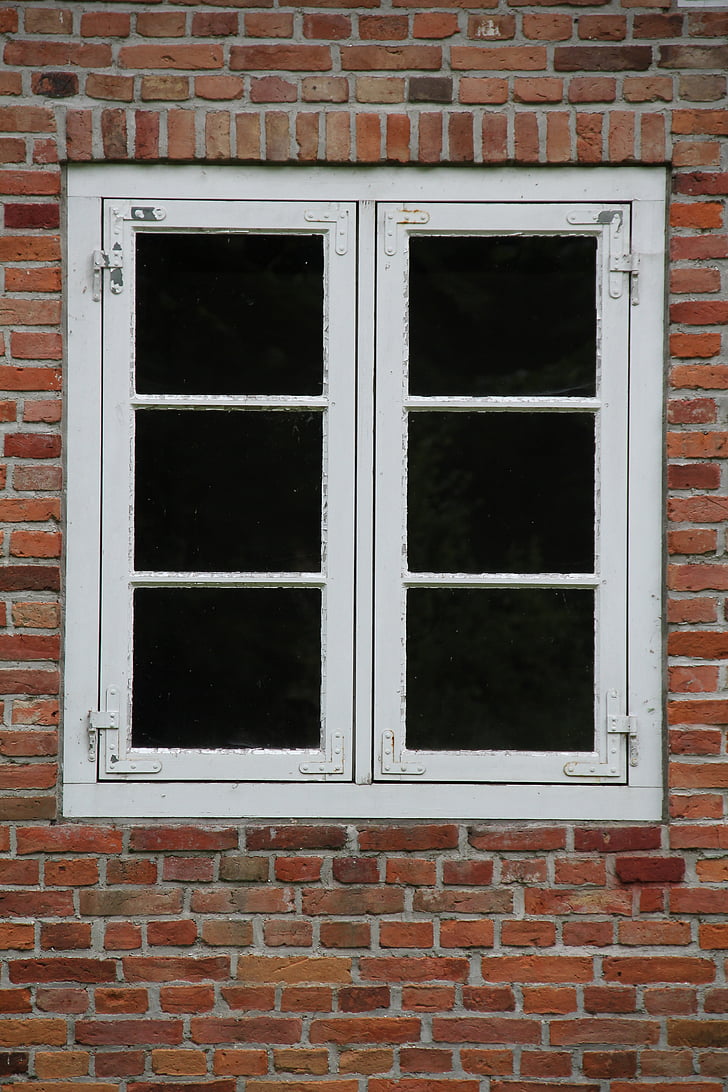 vindue, gamle, gamle vindue, glas, historisk set