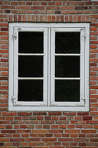 finestra, vell, antiga finestra, vidre, Històricament