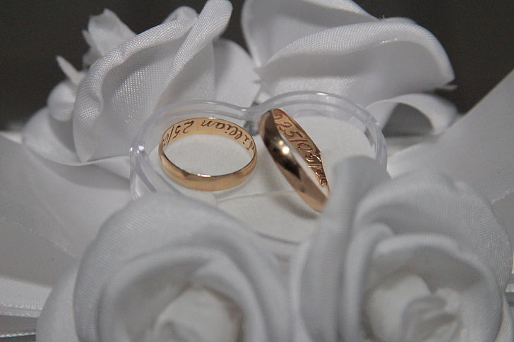 pierścienie, Złoto, małżeństwo, Sojusz
