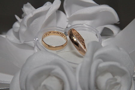 ringe, guld, ægteskab, Alliance