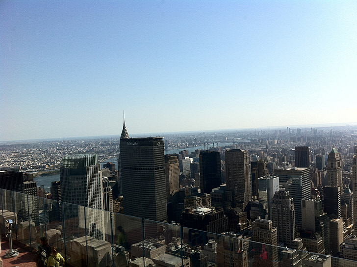 เส้นขอบฟ้า, อเมริกา, นิวยอร์ก, เมือง, ประเทศสหรัฐอเมริกา, บิ๊กแอปเปิ้ล, นิวยอร์กซิตี้