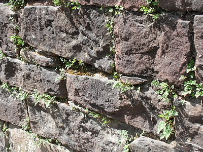 Pierre de sable, mur de grès, Pierre naturelle, armure, bloc, bloc de grès