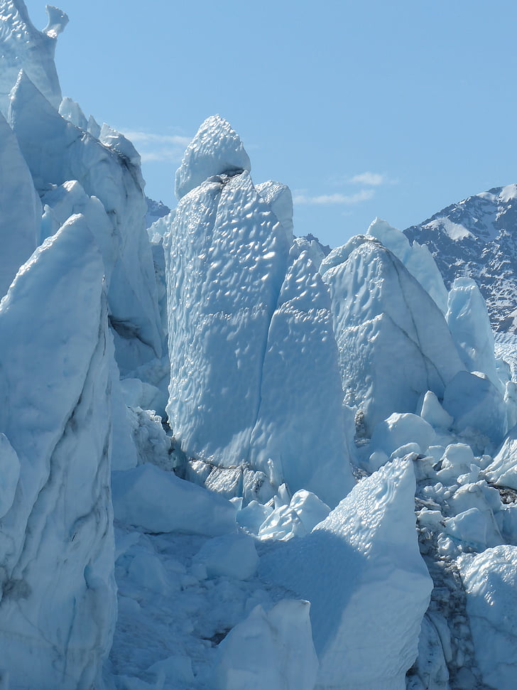 Gletscher, Alaska, Eis, gefroren, im freien