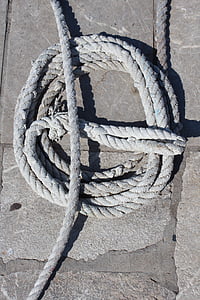 cuerda, nudo de, náuticos, Marina, línea, cable, trenzado