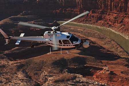 хеликоптер, Юта държавни паркове, умрял кон точка членка парк