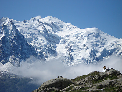 Blanch, Mont blanc, kuppelen på snacks, fjell, snø, Alpene