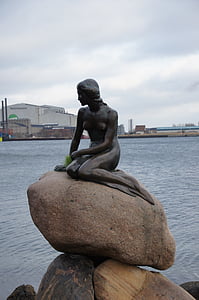 Mala sirena, Danska, more