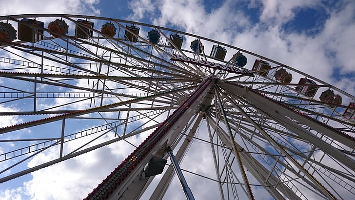 Lễ hội dân gian, Hội chợ, niềm vui, Fairground, vui vẻ, Ferris wheel, bánh xe