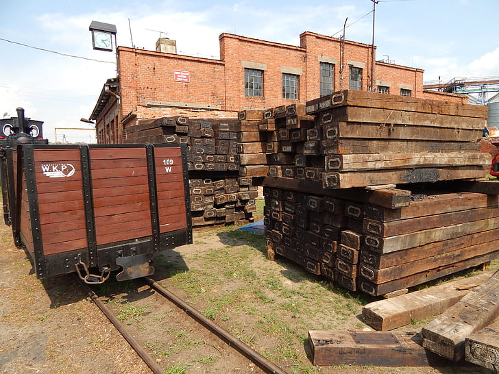package, rails, narrow-gauge railway, historic vehicle