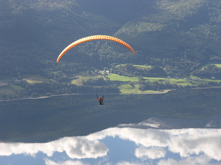 Voss, le deltaplane, sport, Norvège, extrême, actif, parachutisme