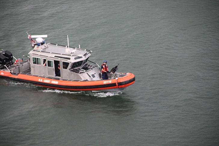 barco, servicio de Guardacostas, rescate, seguridad, agua, vaso, protección