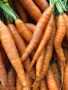 zanahoria, alimentos, producir, mercado de agricultores, saludable, vegetales, jardín