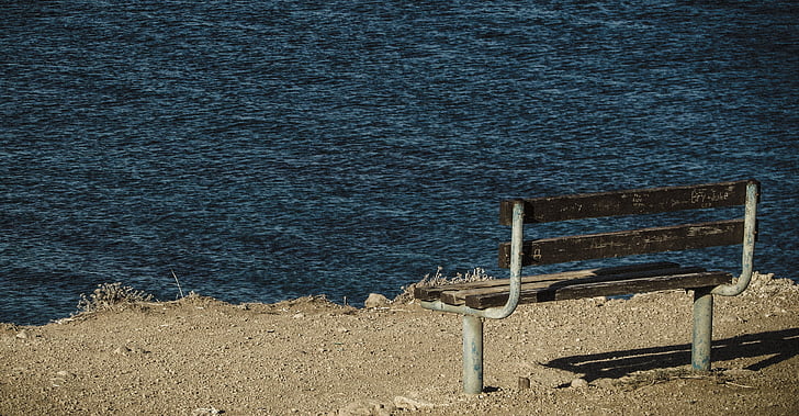 bench, sea, view point, kapparis, cyprus