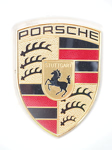 Porsche, Porsche znak, státní znak, Značka, značka auta, postavy, znaky Porsche