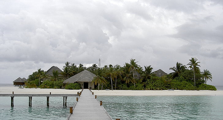 mirihi, maldives, sea, island, beach, nature, vacations