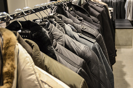 jackets, exhibition, shop, shopping, shelf, buy, business