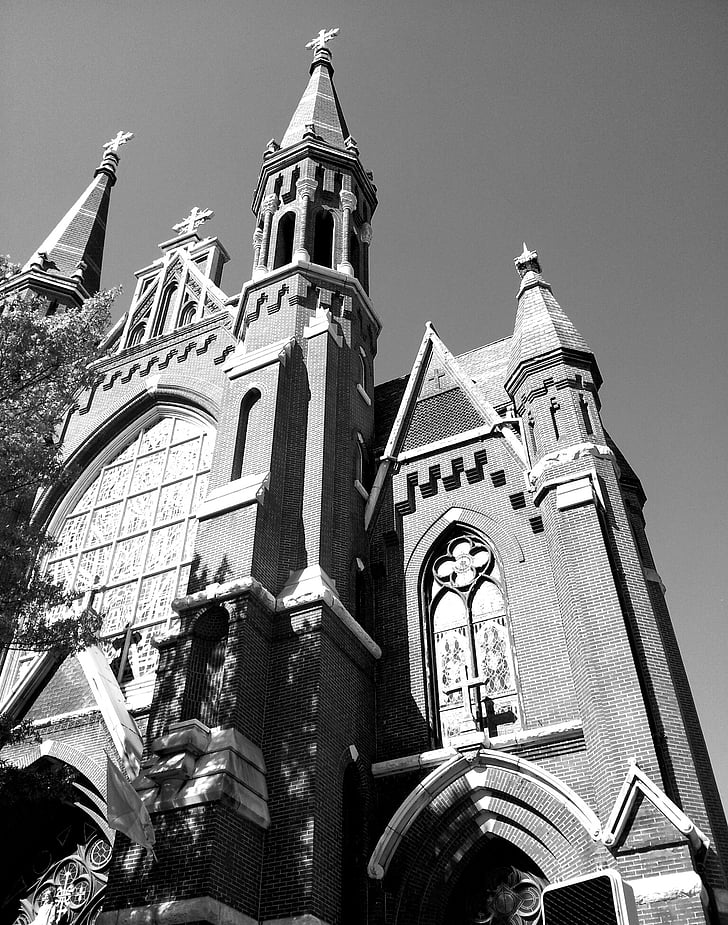 kirke, katedralen, Alabama, Birmingham, USA, arkitektur, byen
